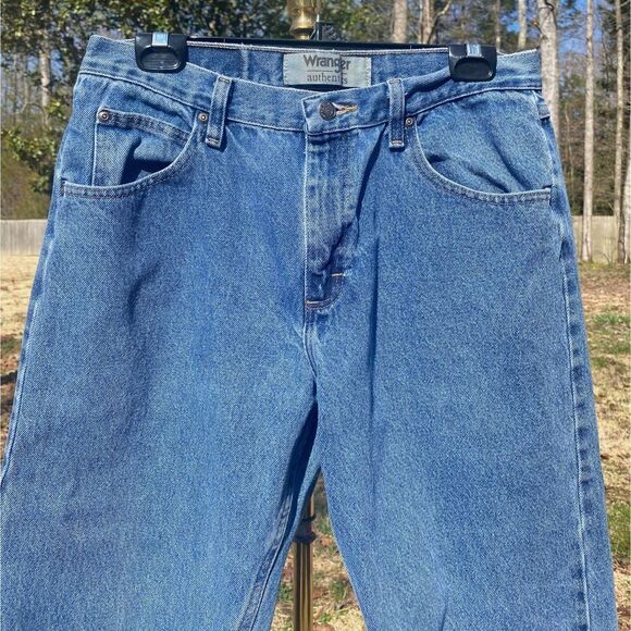 Wrangler Authentic 100% Cotton Tapered Denim Jeans - Picture 3 of 7